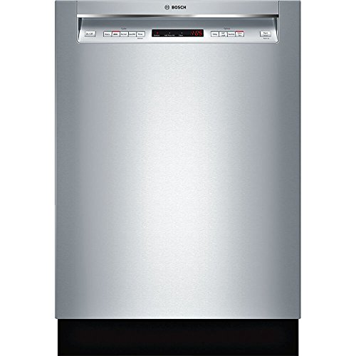 Bosch SHEM63W55N 24" 300 Series Built In Full Console Dishwasher with 5 Wash Cycles,in Stainless Steel Bosch SHEM63W55N 24" 300 Series Built In Full Console Dishwasher with 5 Wash Cycles,in Stainless Steel