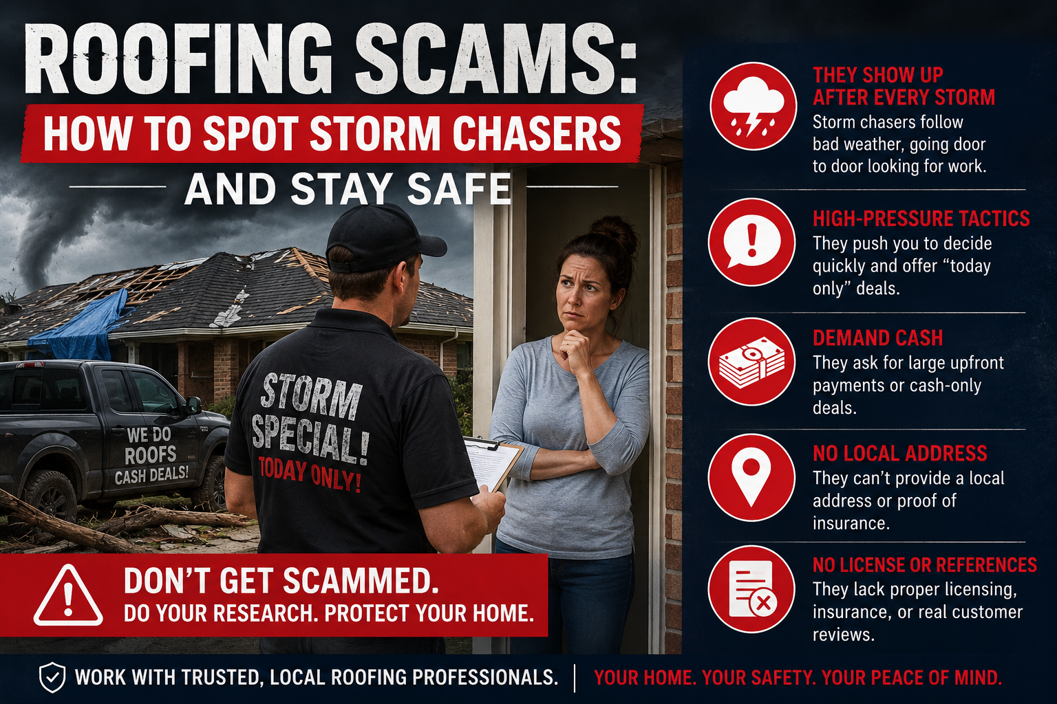 Roofing Scams: How to Spot Storm Chasers and Stay Safe